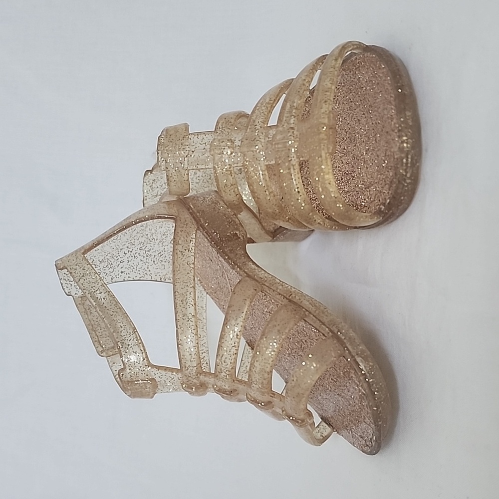 Sandals, Toddler Size 4, Gold Sparkle (No Box)
